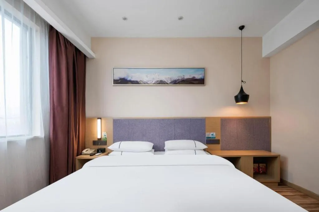 Bed in City Comfort Inn Wuhan Jianghan Road Wangjiaxiang Matou
