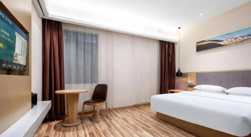 Bed in City Comfort Inn Wuhan Jianghan Road Wangjiaxiang Matou