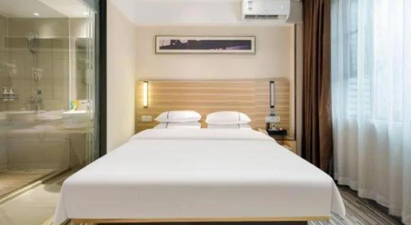 Bed in City Comfort Inn Baise Jingxi Caifu Plaza