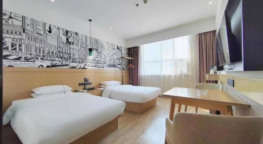 Bed in City Comfort Inn Xiaogan Xiaochang Bus Passenger Station