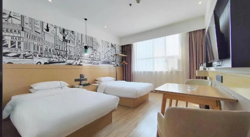 Bed in City Comfort Inn Xiaogan Xiaochang Bus Passenger Station