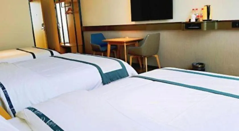 Bed in City Comfort Inn Hezhou Huangyao Ancient Town