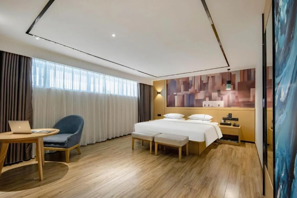 Bed in City Comfort Inn Hezhou Huangyao Ancient Town