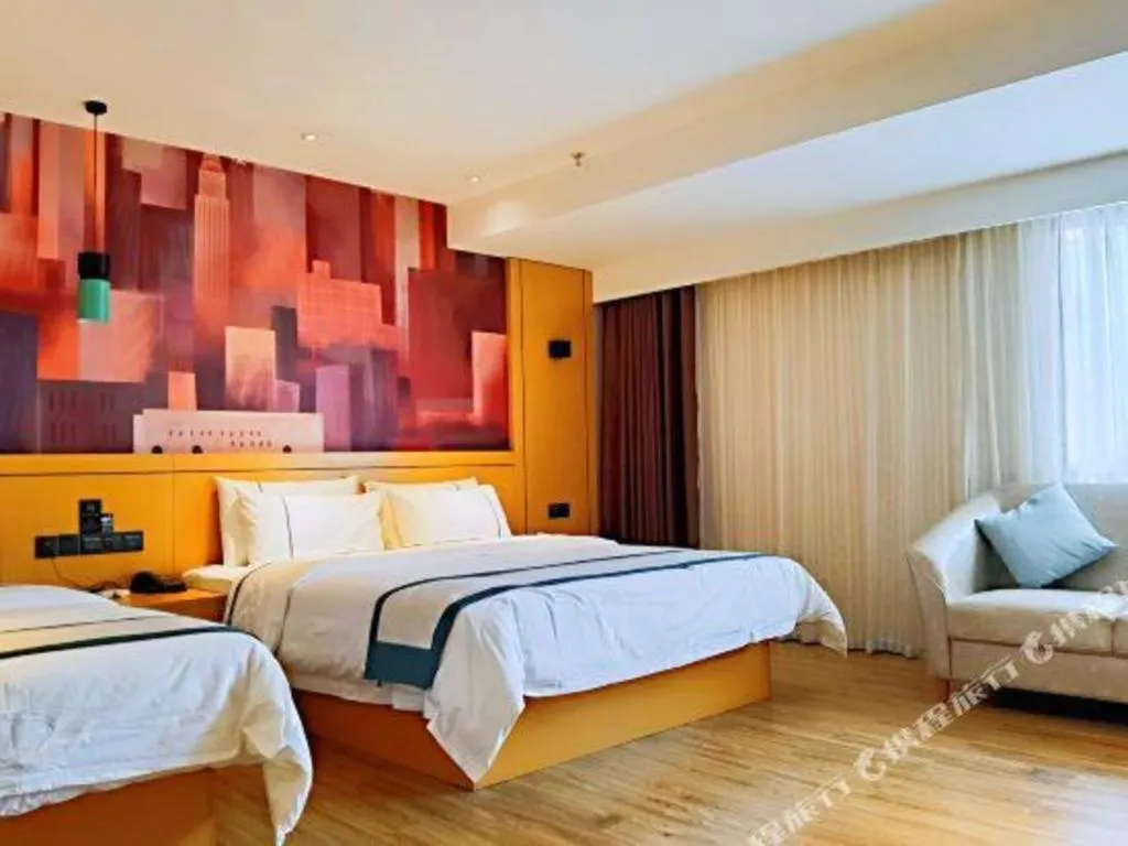 Bed in City Comfort Inn Hezhou Huangyao Ancient Town