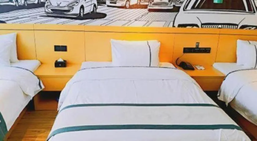 Bed in City Comfort Inn Hezhou Huangyao Ancient Town