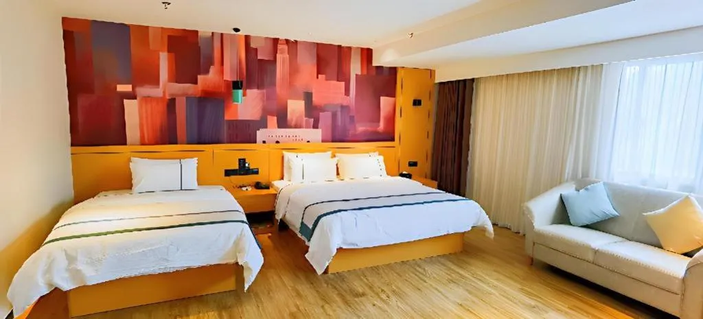 Bed in City Comfort Inn Hezhou Huangyao Ancient Town