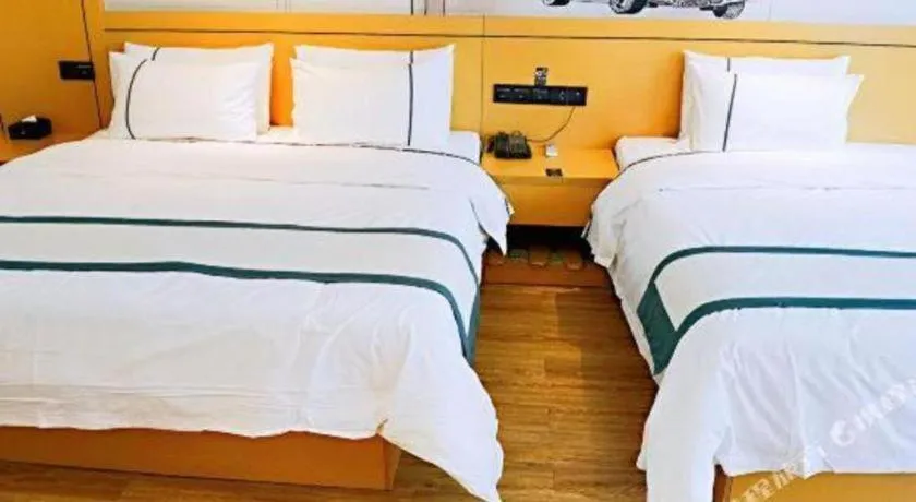 Bed in City Comfort Inn Hezhou Huangyao Ancient Town