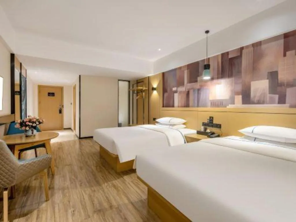 Bed in City Comfort Inn Hezhou Huangyao Ancient Town