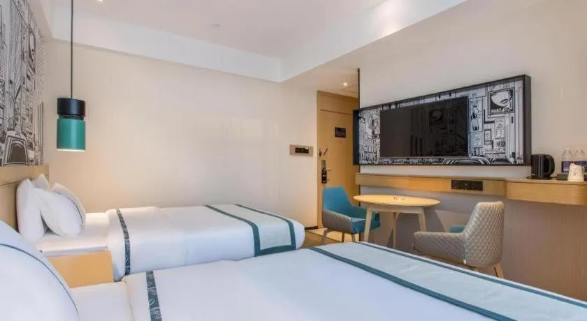 Bed in City Comfort Inn Jinzhou Bohai University Wanda Plaza