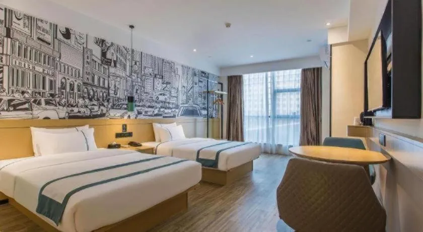 Bed in City Comfort Inn Jinzhou Bohai University Wanda Plaza