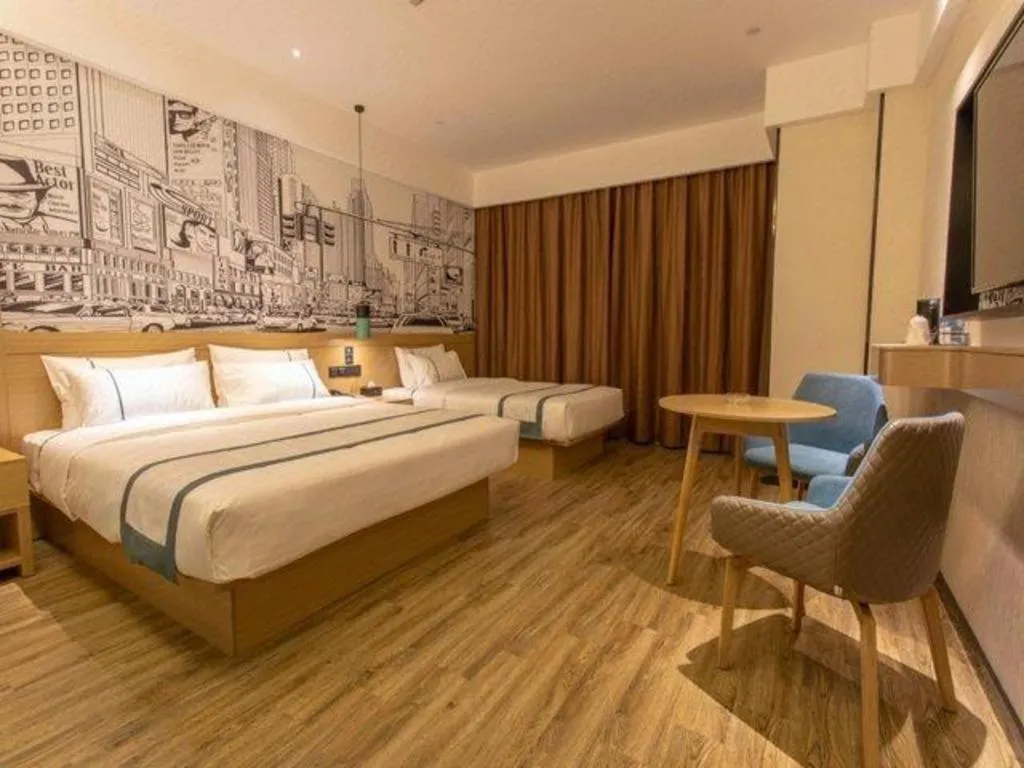 Bed in City Comfort Inn Jinzhou Bohai University Wanda Plaza