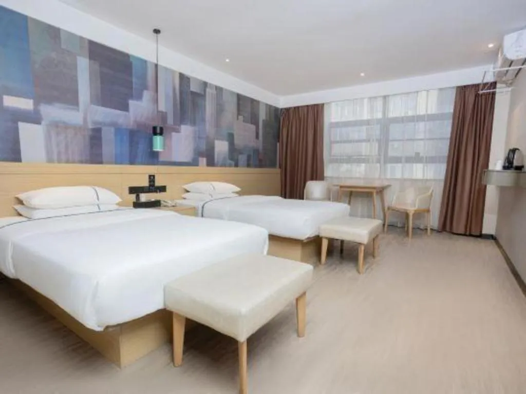 Bed in City Comfort Inn Huanggang Luotian Yishui Waitan