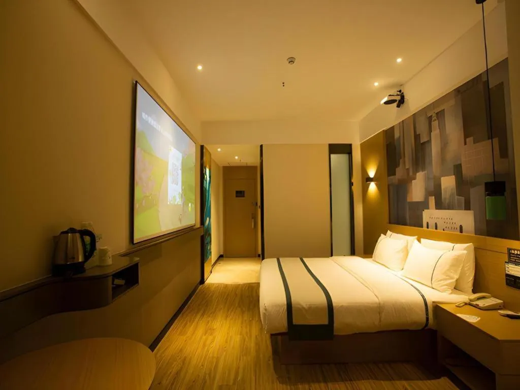 Bed in City Comfort Inn Huanggang Luotian Yishui Waitan