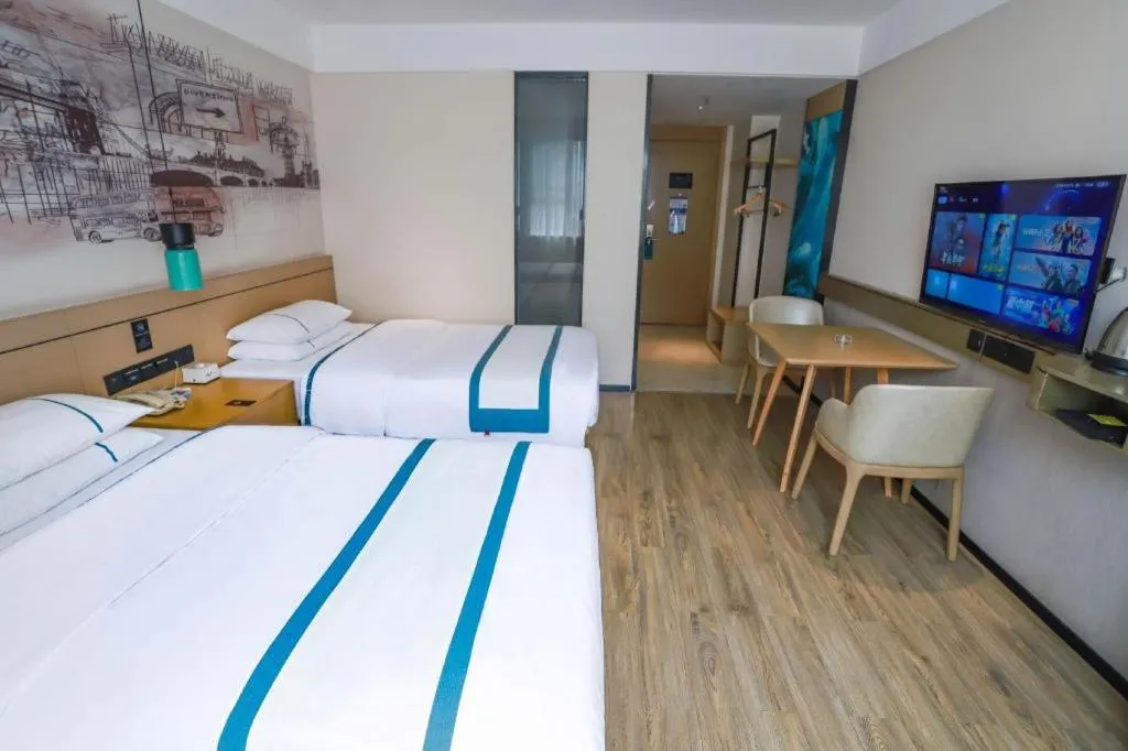 Bed in City Comfort Inn Guigang Hecheng Wanda Plaza