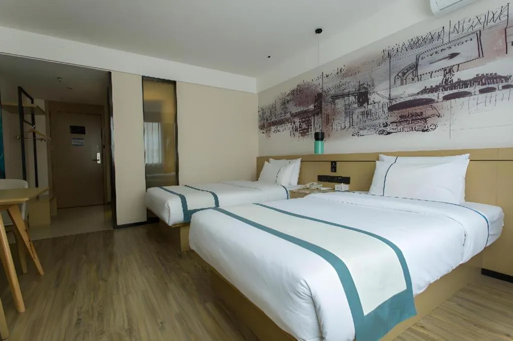 Bed in City Comfort Inn Guigang Hecheng Wanda Plaza