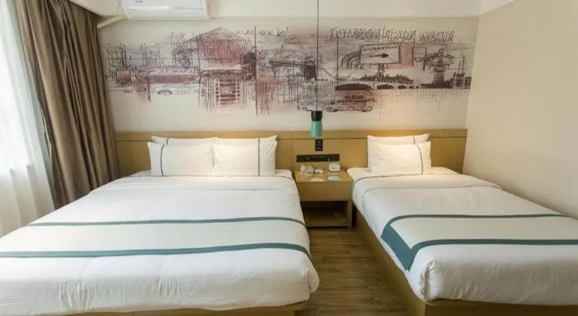 Bed in City Comfort Inn Guigang Hecheng Wanda Plaza