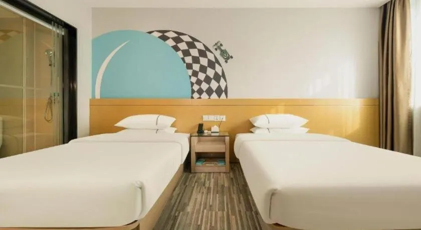 Bed in City Comfort Inn Liuzhou Baisha Bus Station Shengli Barbecue City