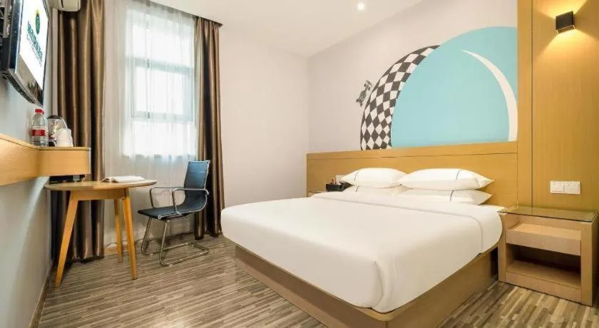 Bed in City Comfort Inn Liuzhou Baisha Bus Station Shengli Barbecue City