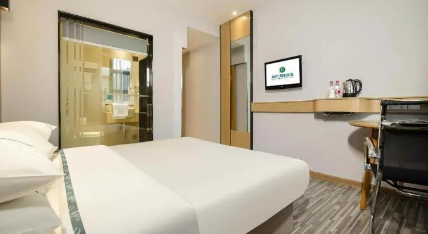 Bed in City Comfort Inn Liuzhou Baisha Bus Station Shengli Barbecue City