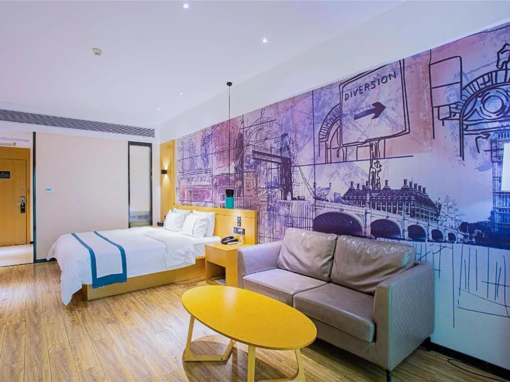 Bed in City Comfort Inn Guilin City Hall