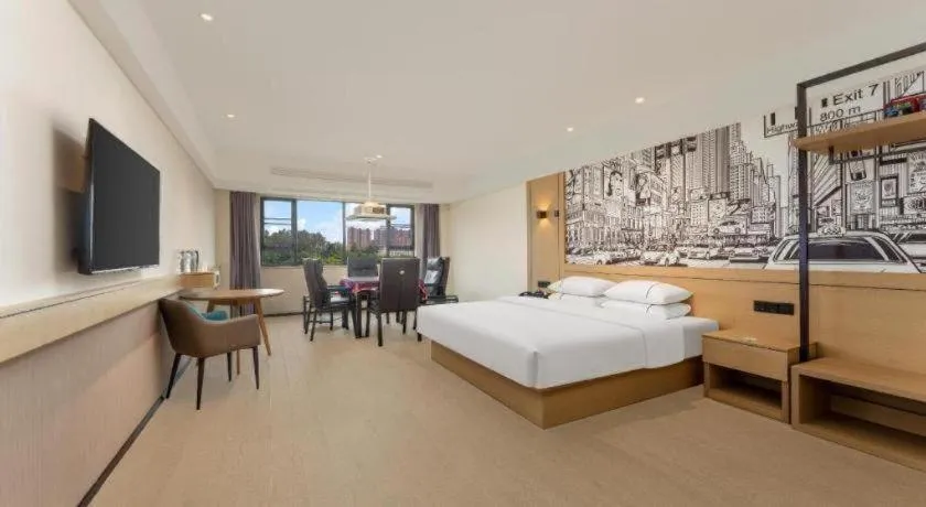 Bed in City Comfort Inn Jiangxia Wuchang University of Technology