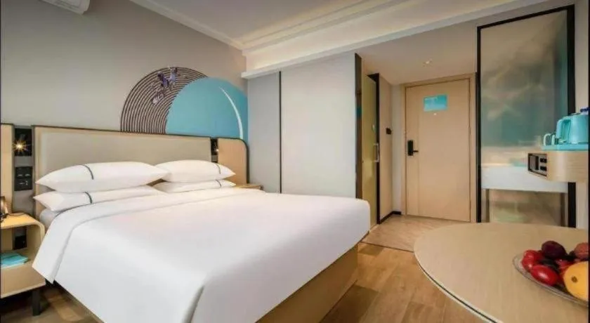 Bed in City Comfort Inn Jiangxia Wuchang University of Technology