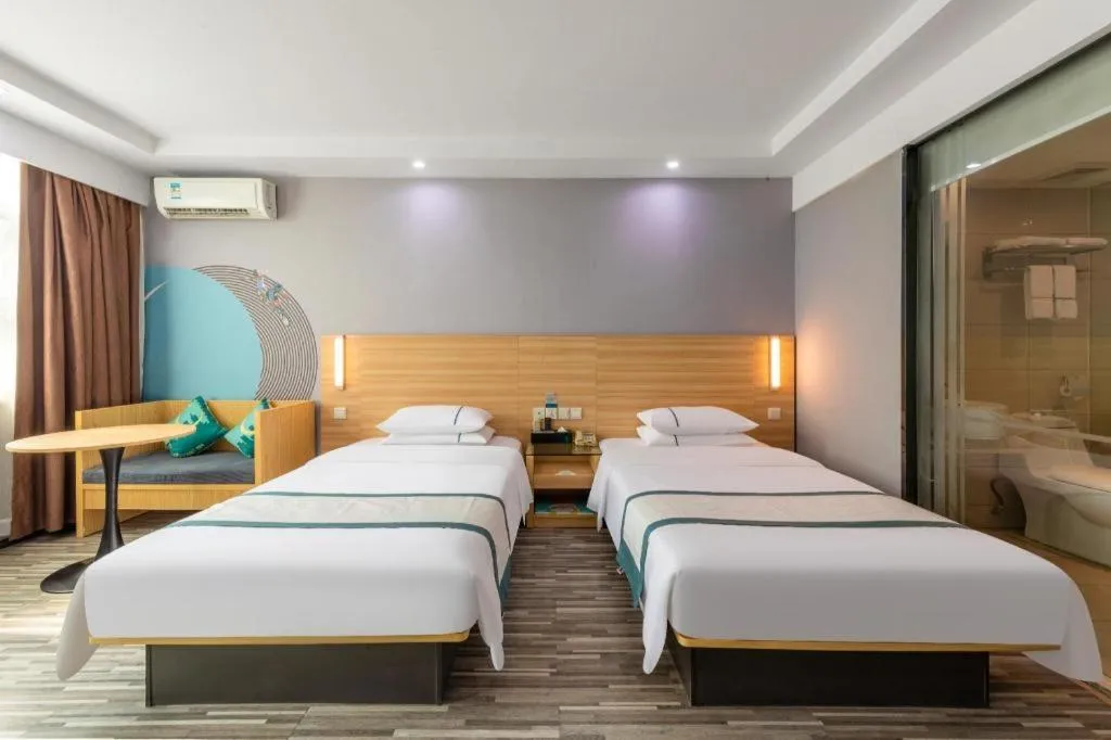 Bed in City Comfort Inn Huizhou Danshui High-speed Railway Huiyang Station