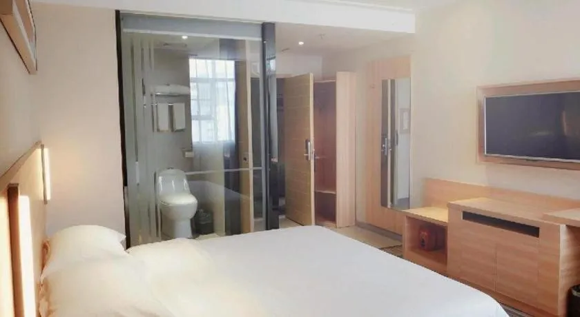 Bed in City Comfort Inn Zhongshan Xiaolan Xinduhui Gymnasium