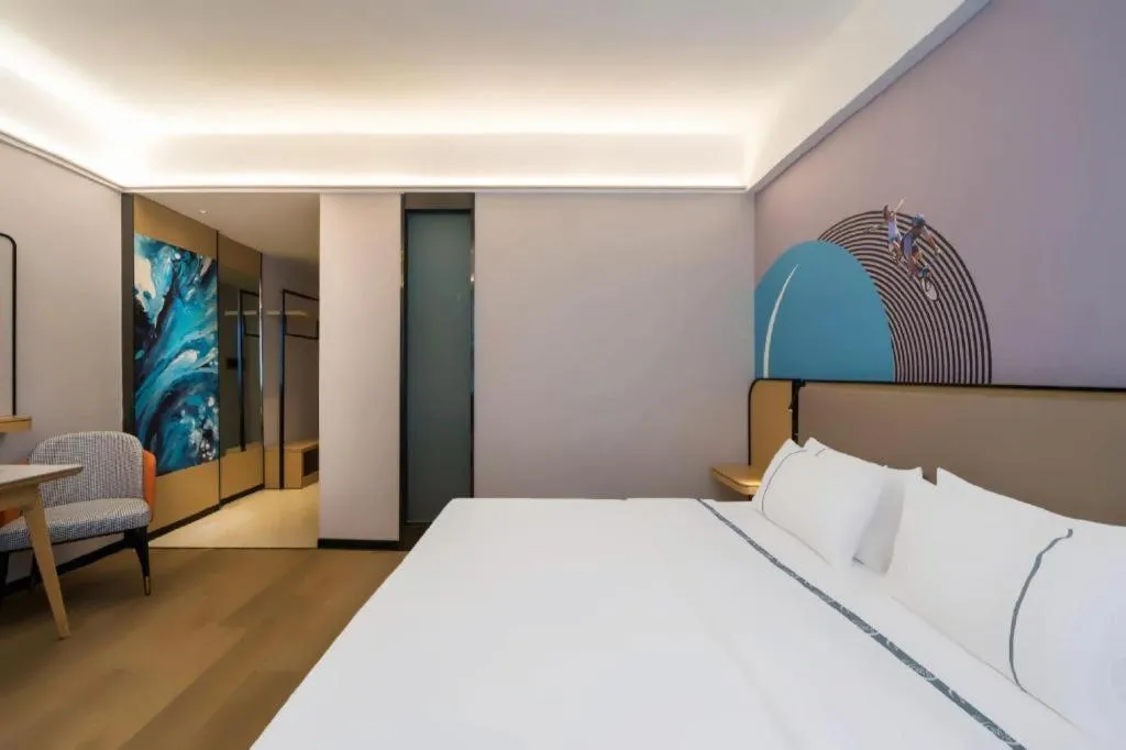 Bed in City Comfort Inn Huanggang Wuxue Bus Center