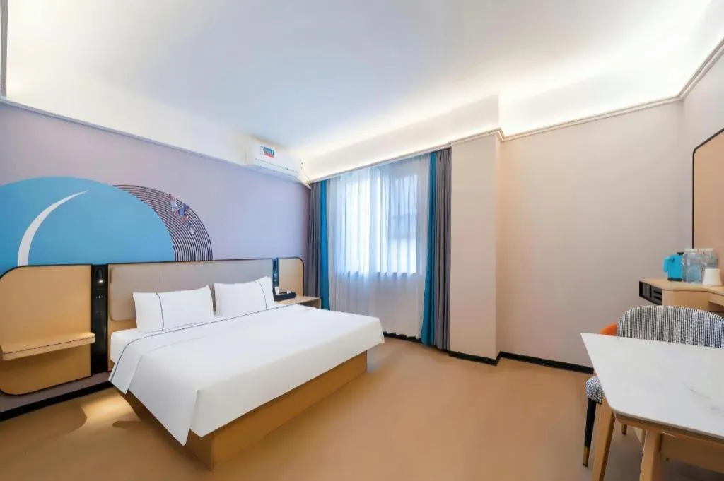 Bed in City Comfort Inn Huanggang Wuxue Bus Center