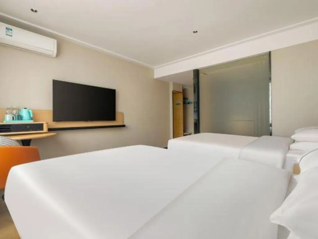 Bed in City Comfort Inn Nanning Chaoyang Square Zhongshan Road Food Street