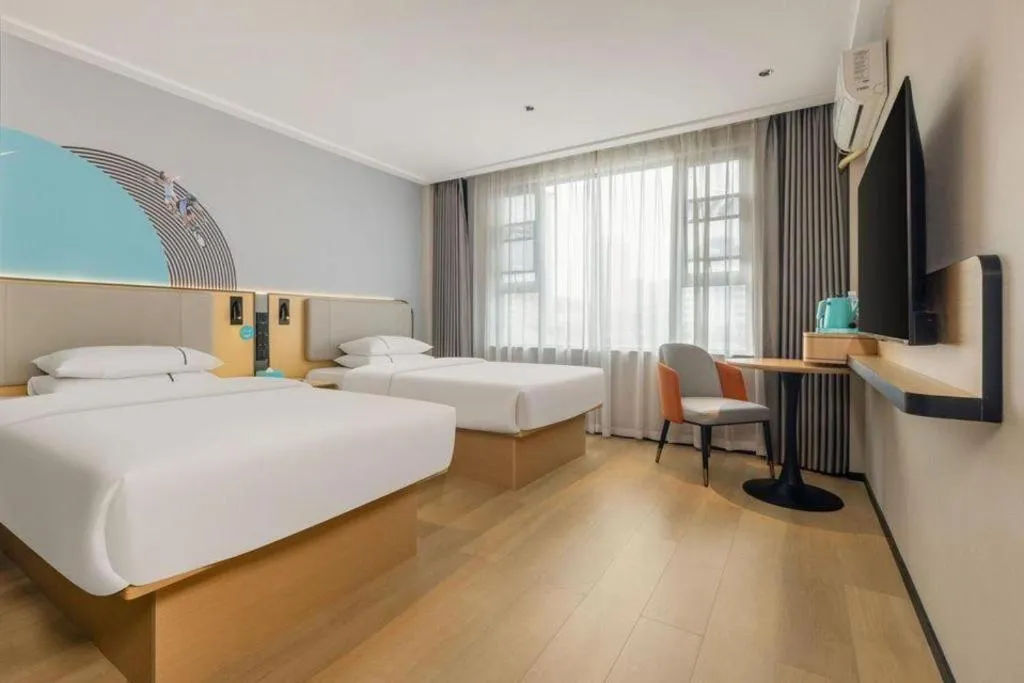 Bed in City Comfort Inn Nanning Chaoyang Square Zhongshan Road Food Street