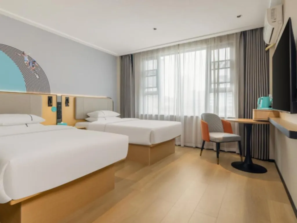 Bed in City Comfort Inn Nanning Chaoyang Square Zhongshan Road Food Street