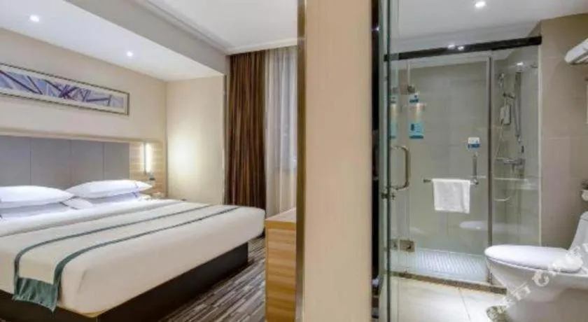 Bed in City Comfort Inn Nanning Chaoyang Square Zhongshan Road Food Street