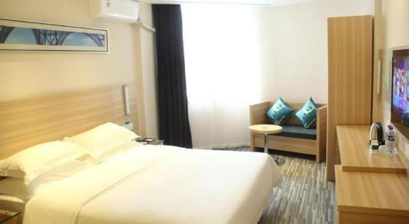 Bed in City Comfort Inn Xianning Chongyang Taoxi Avenue