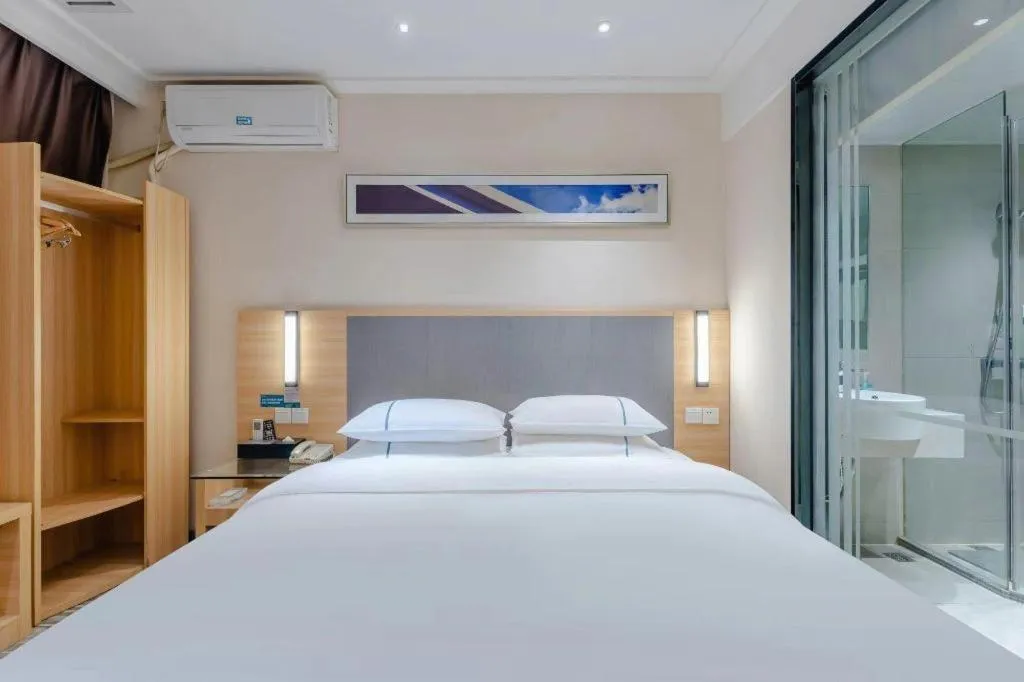 Bed in City Comfort Inn Hefei Anhui Medical University Affiliated Hospital USTC