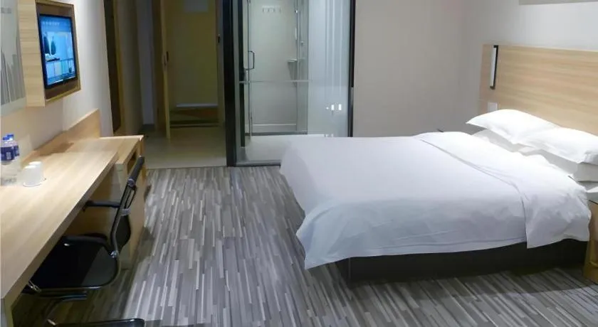Bed in City Comfort Inn Jingmen Jingshan Passenger Station