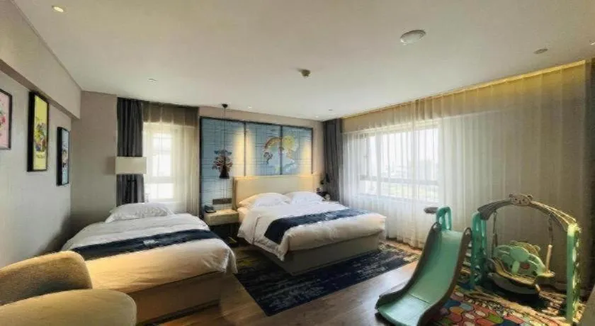 Bed in Echarm Hotel Changchun Jiutai District Government Railway Station