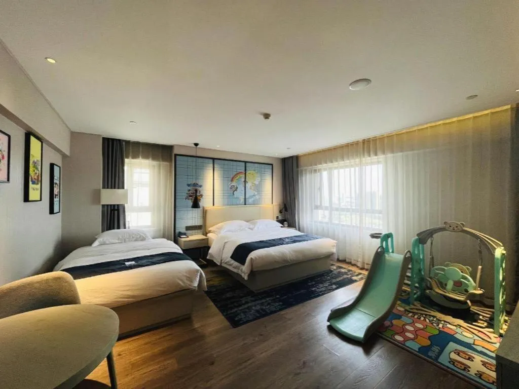 Bed in Echarm Hotel Changchun Jiutai District Government Railway Station