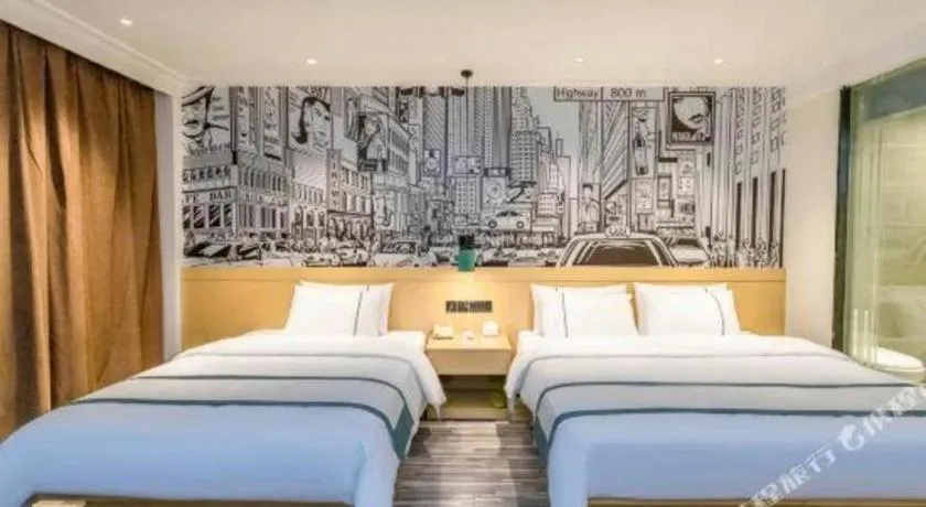 Bed in City Comfort Inn Yulin Youth Square 1st People's Hospital