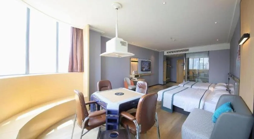 Bed in City Comfort Inn Huangshi Yangxin Mingyuewan Park