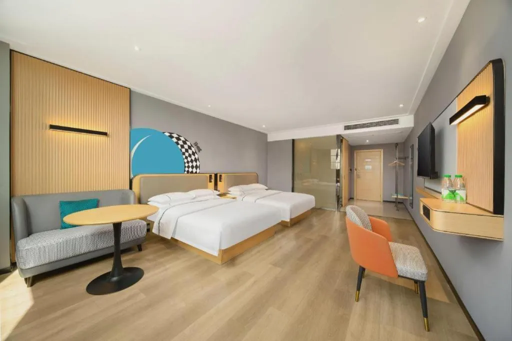 Bed in City Comfort Inn Huangshi Yangxin Mingyuewan Park