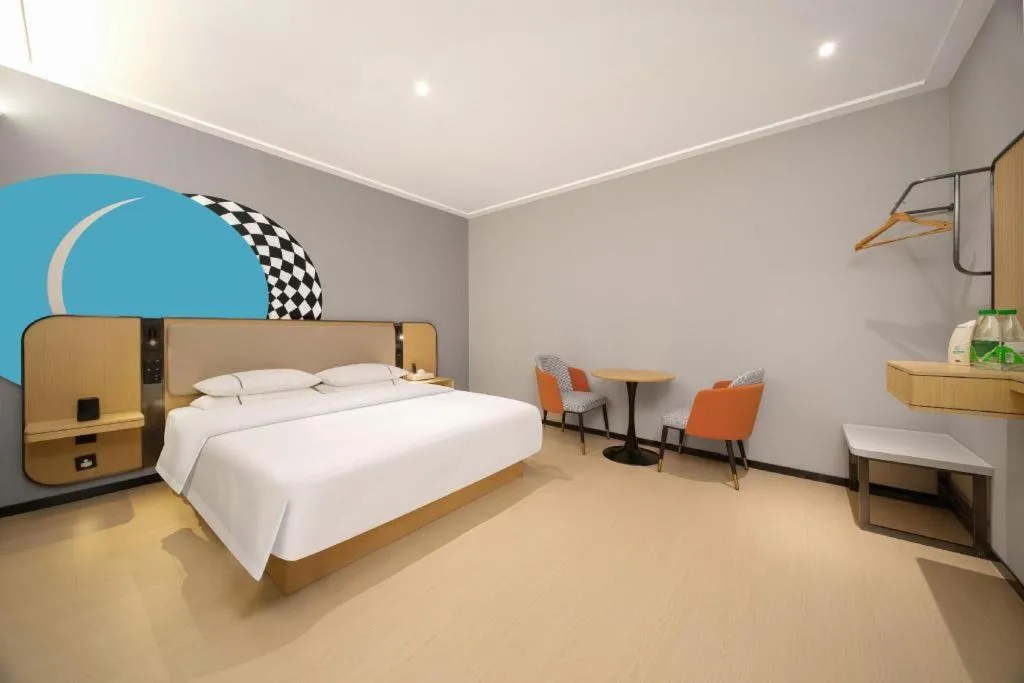 Bed in City Comfort Inn Huangshi Yangxin Mingyuewan Park