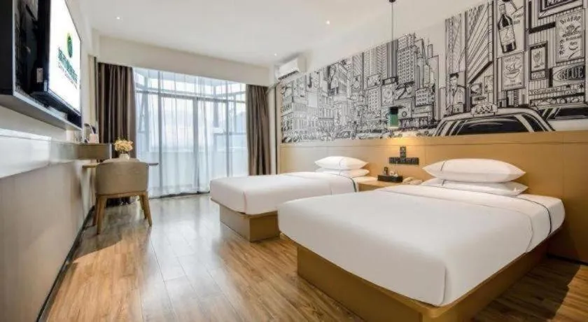 Bed in City Comfort Inn Liuzhou Gubu Street Ma'anshan Park