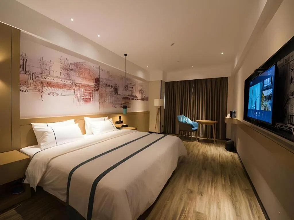 Bed in City Comfort Inn Zhaoqing Qixingyan Yihua Plaza Agile City