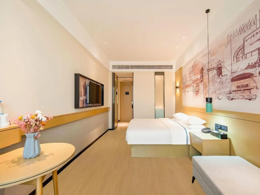 Bed in City Comfort Inn Zhaoqing Qixingyan Yihua Plaza Agile City