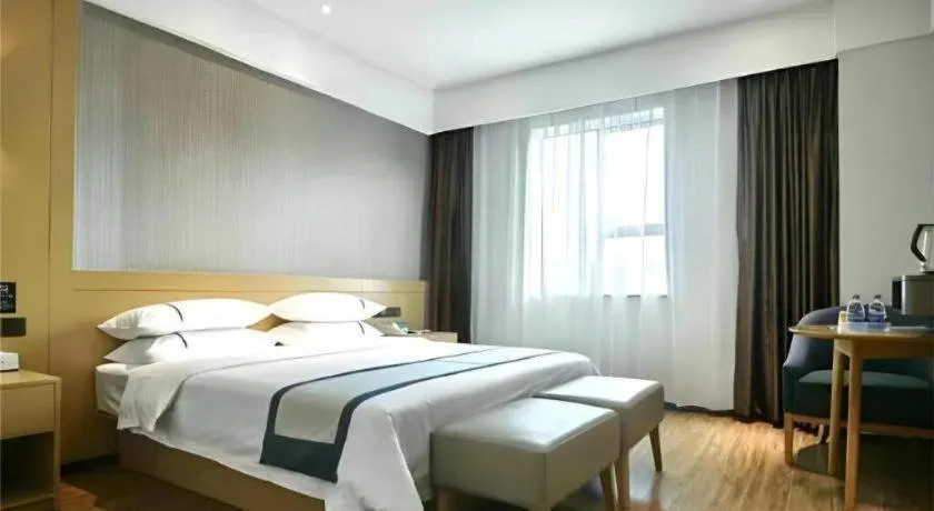 Bed in City Comfort Inn Guilin Yangshuo Shili Hualang Qianguqing
