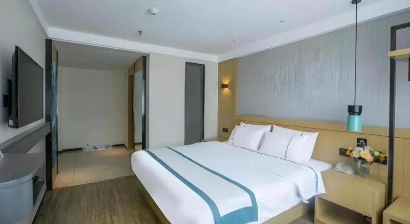 Bed in City Comfort Inn Guilin Yangshuo Shili Hualang Qianguqing