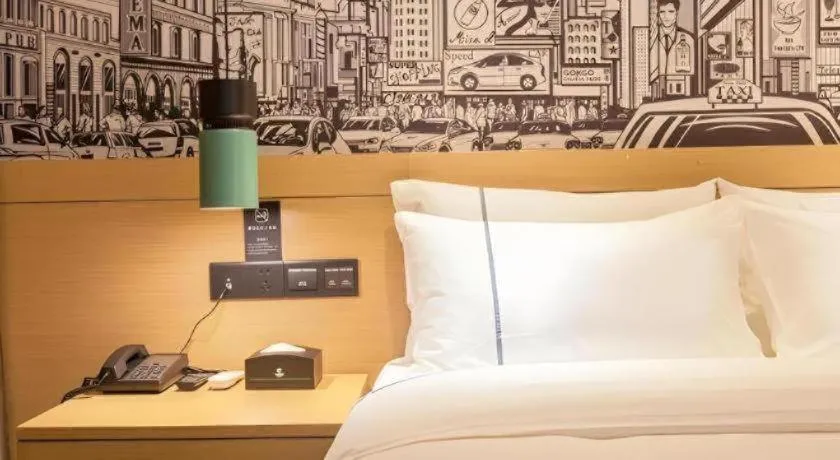 Bed in City Comfort Inn Wuhan International Expo Center Yongwang