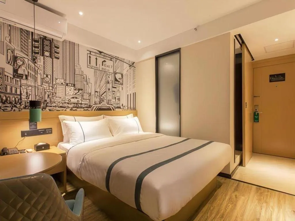 Bed in City Comfort Inn Wuhan International Expo Center Yongwang